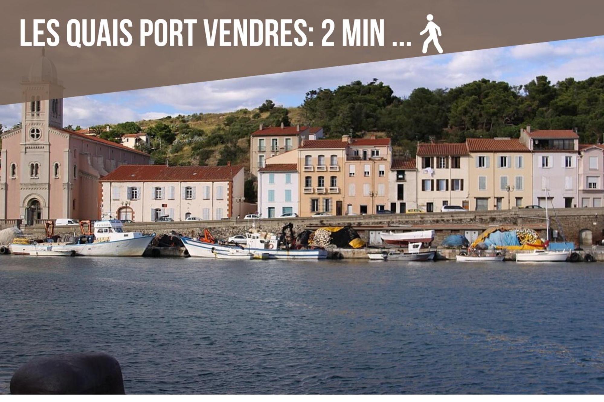 Apartmán L'Escapade, Port A 200M, Climatisation Et Balcon Port Vendres Exteriér fotografie